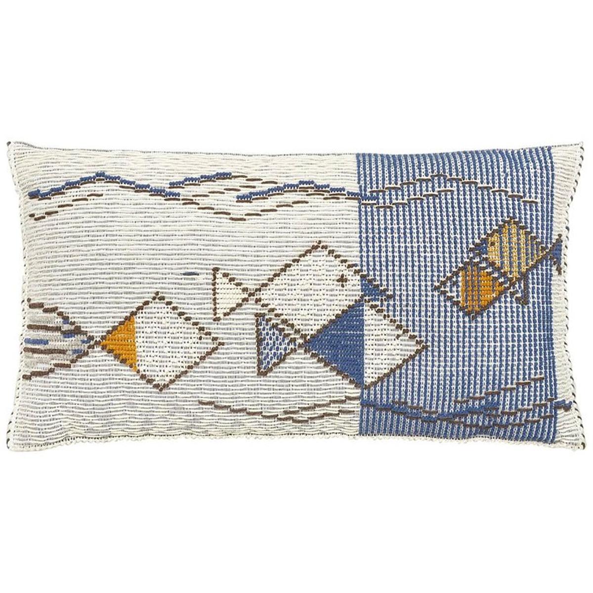 Schumacher Blue 27" x 47" Mediterraneo Floor Pillow