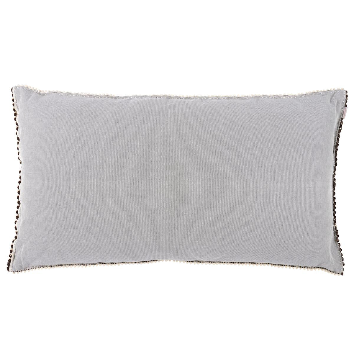 Schumacher Grey 27" x 47" Tipografico Floor Pillow