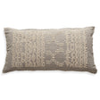 Schumacher Grey 27" x 47" Tipografico Floor Pillow
