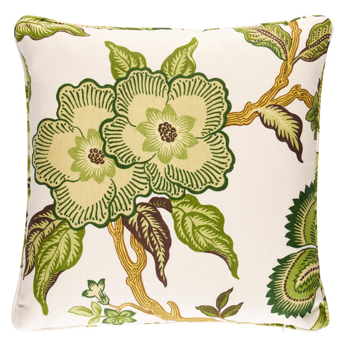 Schumacher Hothouse Flowers Verdance 18" x 18" Pillow