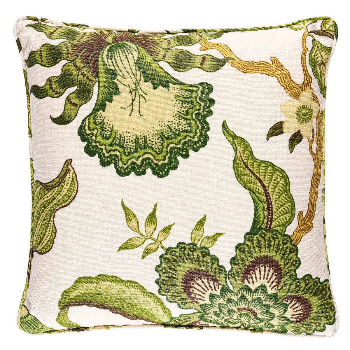 Schumacher Hothouse Flowers Verdance 18" x 18" Pillow