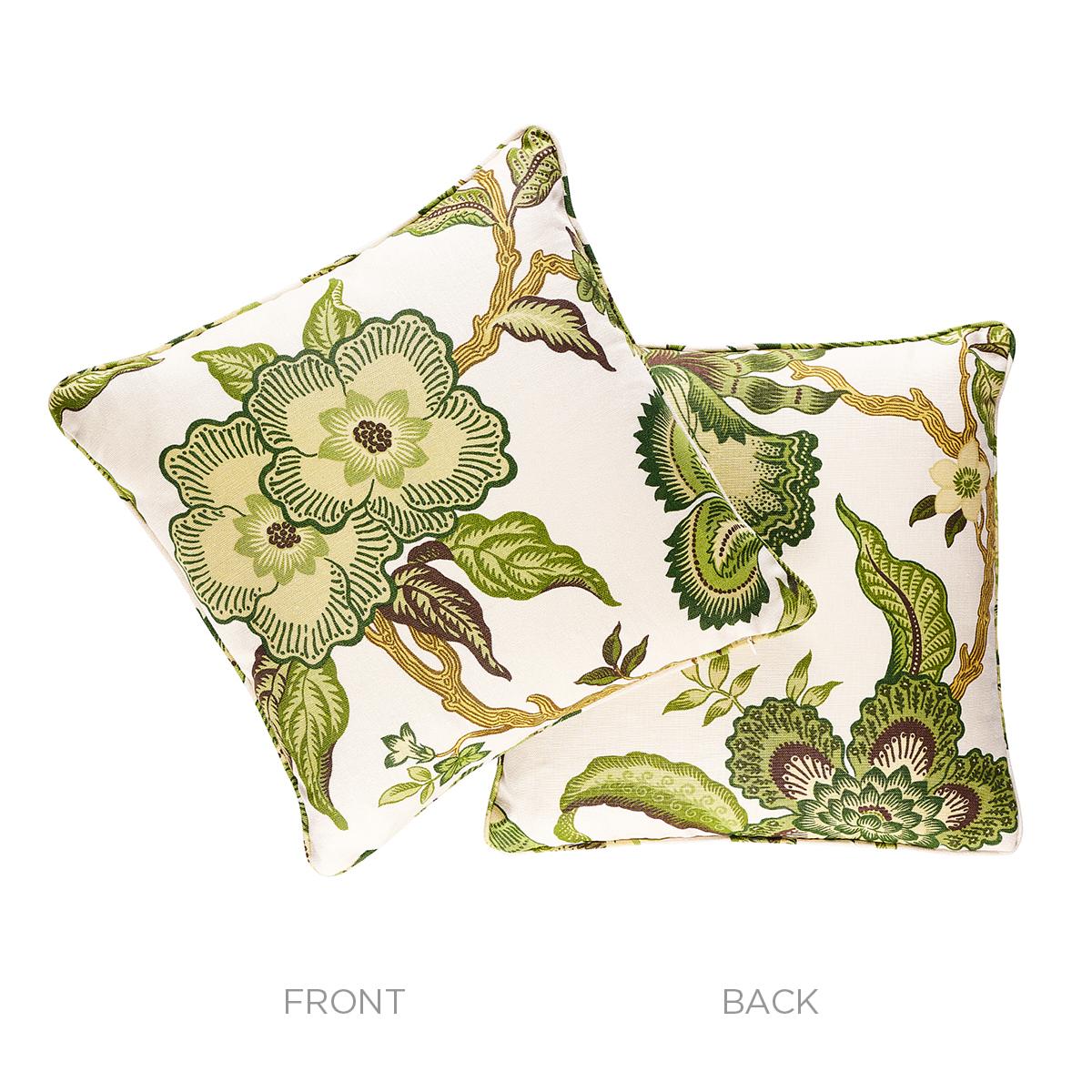 Schumacher Hothouse Flowers Verdance 18" x 18" Pillow