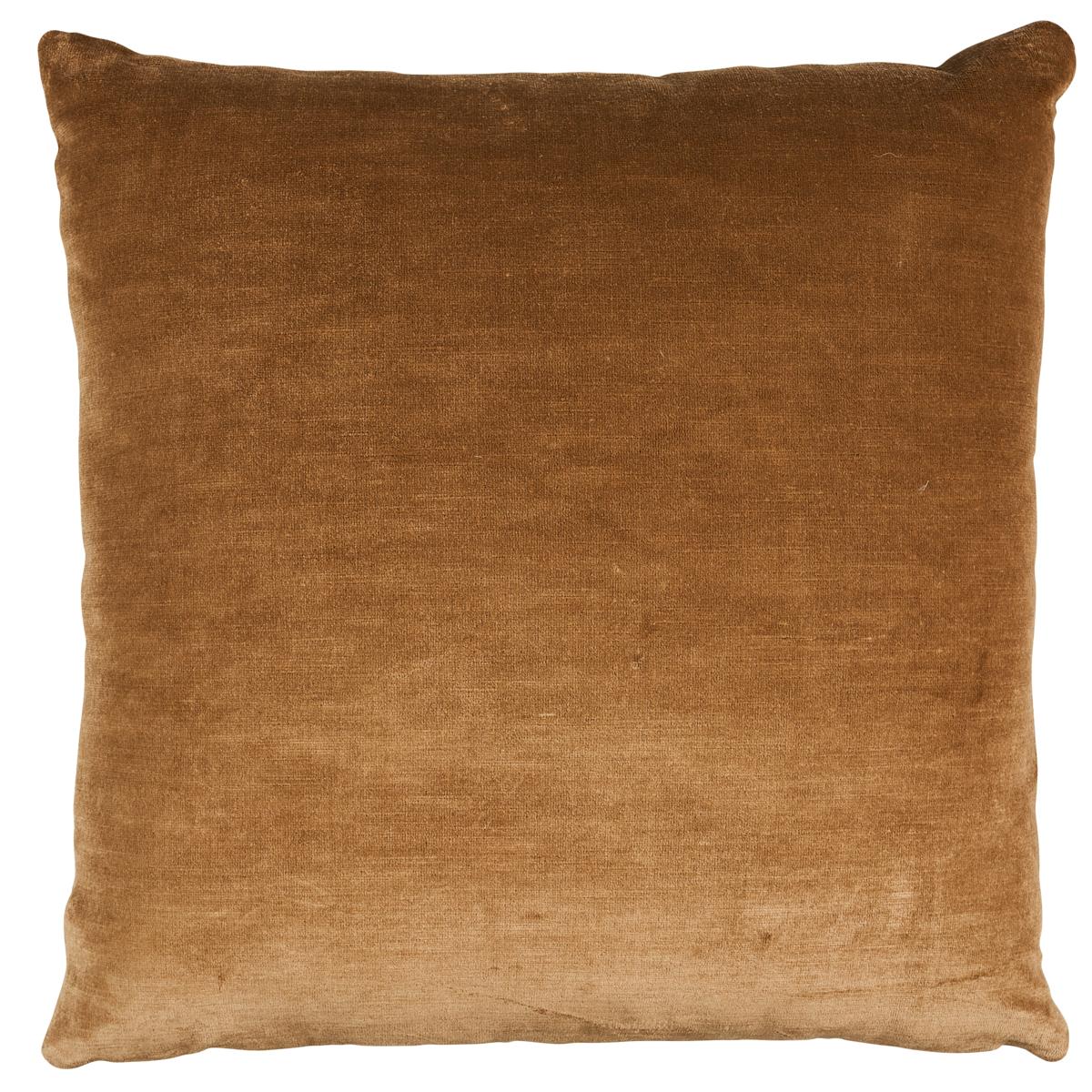 Schumacher Natural 22" x 22" Temara Embroidered Print Pillow