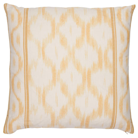Schumacher Santa Monica Ikat Yellow 22" x 22" Pillow