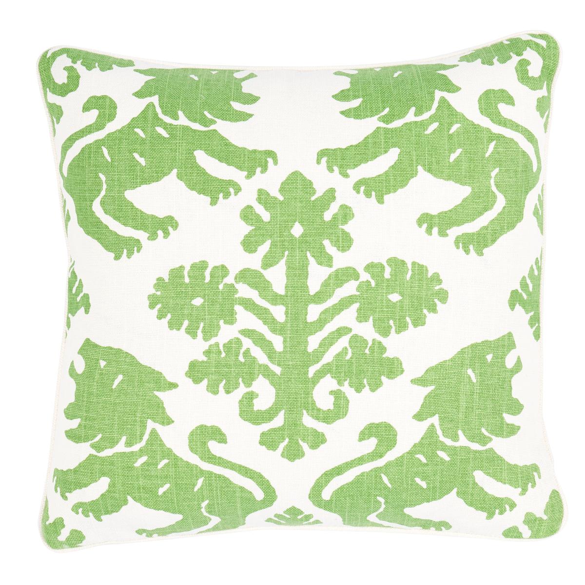 Schumacher Green 18" x 18" Regalia Pillow