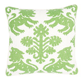 Schumacher Green 18" x 18" Regalia Pillow