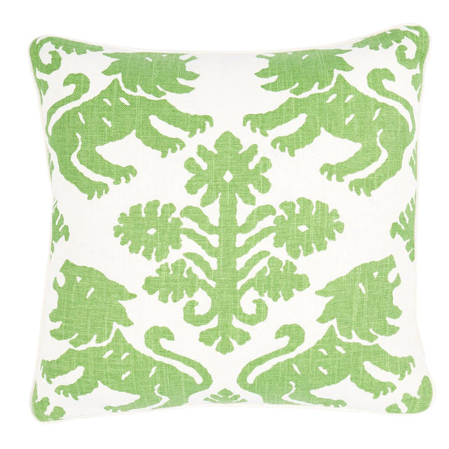 Schumacher Green 18" x 18" Regalia Pillow