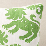 Schumacher Green 18" x 18" Regalia Pillow