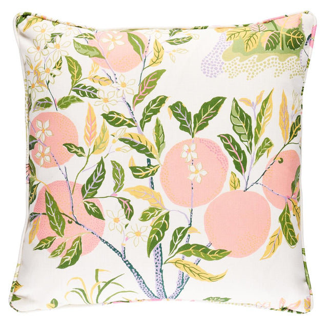 Schumacher Garden 18" x 18" Citrus Garden I/O Pillow