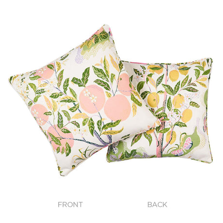 Schumacher Garden 18" x 18" Citrus Garden I/O Pillow
