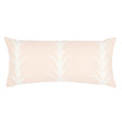 Schumacher Blush 30" x 14" Acanthus Stripe Pillow