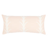Schumacher Blush 30" x 14" Acanthus Stripe Pillow