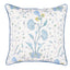 Schumacher Peacock 20" x 20" Khilana Floral Pillow