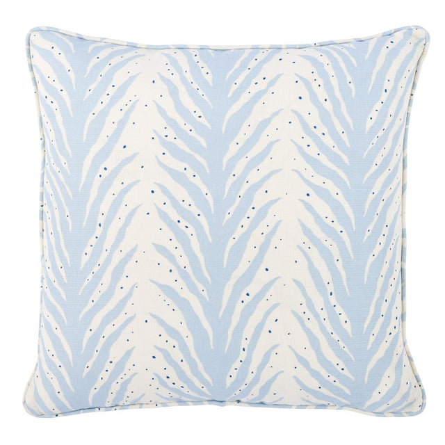 Schumacher Sky 20" x 20" Creeping Fern Pillow