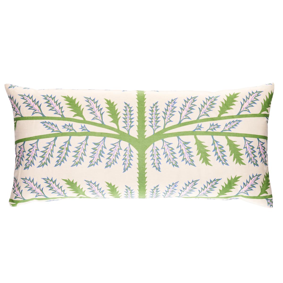 Schumacher Ivory 30" x 14" Thistle Pillow