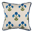 Schumacher Saranda Flower Royal 20" x 20" Pillow