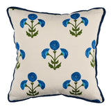 Schumacher Saranda Flower Royal 20" x 20" Pillow