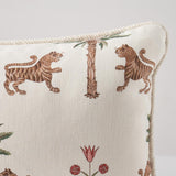 Schumacher Cocoa 24" x 14" Tiger Palm Pillow
