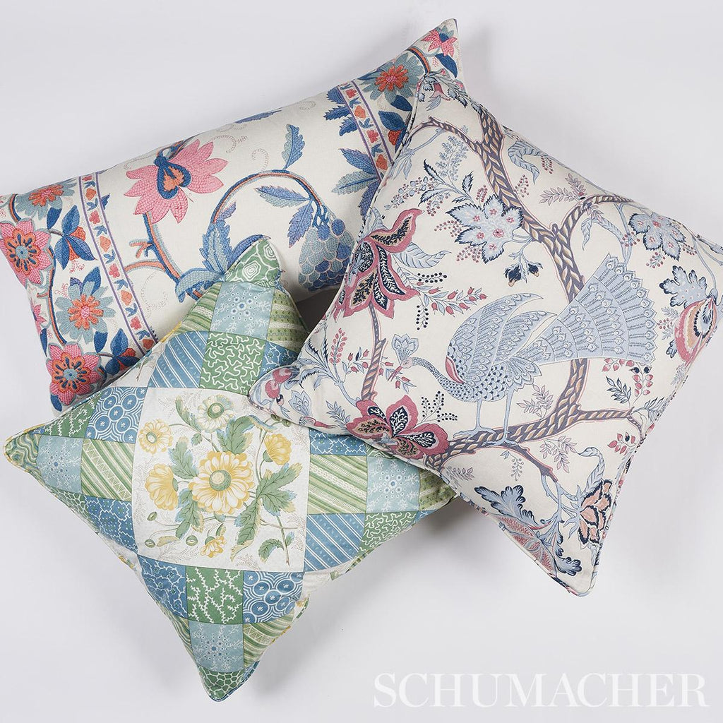 Schumacher Aveline Linen Lilac 22" x 22" Pillow