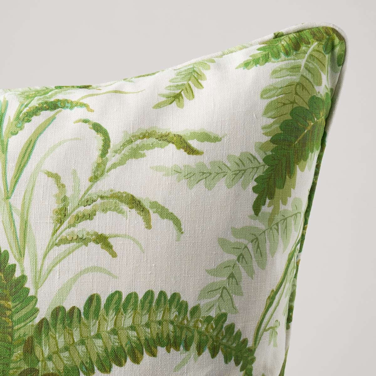 Schumacher Myers Fern Linen Tropical 22" x 22" Pillow