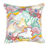 Schumacher Primary Multi 22" x 22" Daisy Chain Pillow