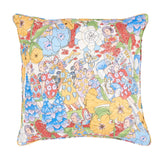 Schumacher Yellow & Ivory 22" x 22" Fairie Garden Pillow