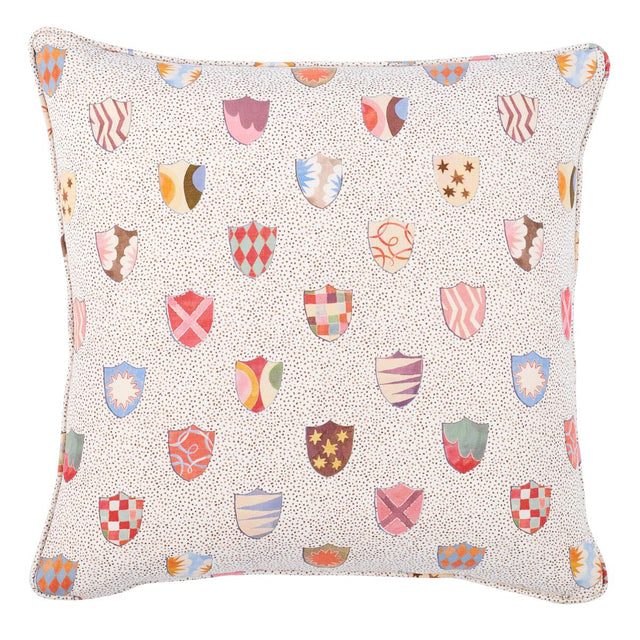 Schumacher Heraldic Spezzatura 20" x 20" Pillow