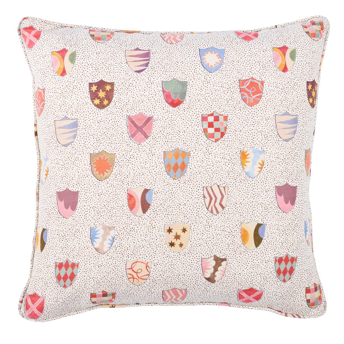 Schumacher Heraldic Spezzatura 20" x 20" Pillow
