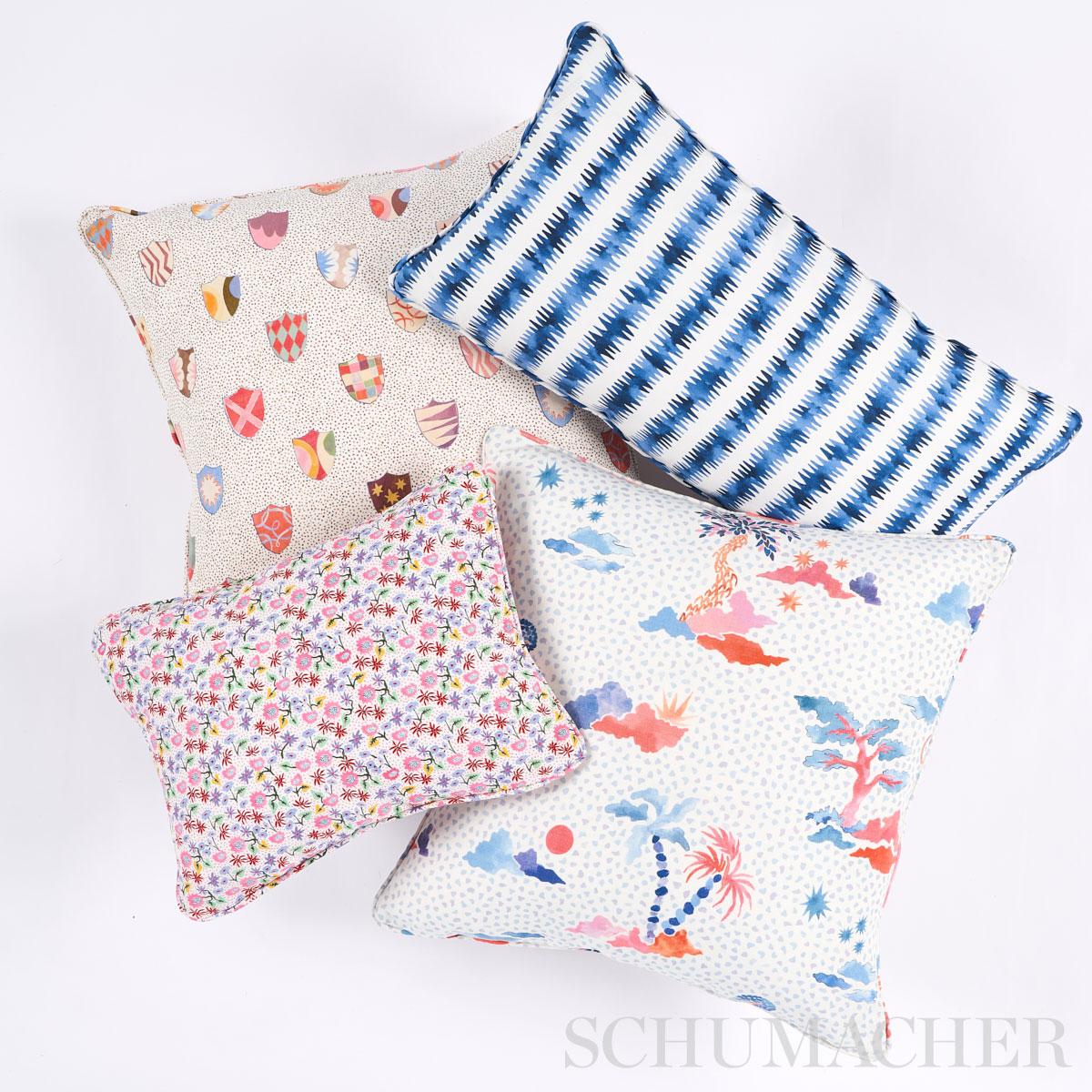 Schumacher Heraldic Spezzatura 20" x 20" Pillow