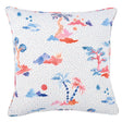 Schumacher Sky & Pink 20" x 20" Valletta Pillow