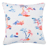 Schumacher Sky & Pink 20" x 20" Valletta Pillow