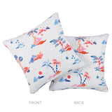 Schumacher Sky & Pink 20" x 20" Valletta Pillow