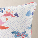 Schumacher Sky & Pink 20" x 20" Valletta Pillow