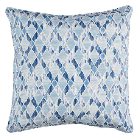 Schumacher Blues 20" x 20" Dexter I/O Pillow