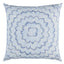 Schumacher Two Blues 24" x 24" Feather Bloom Pillow
