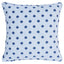 Schumacher Otis Hand Print Blue 16" x 16" Pillow