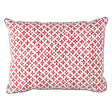 Schumacher Red 16" x 12" Emerson Pillow