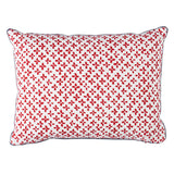 Schumacher Red 16" x 12" Emerson Pillow