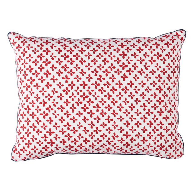 Schumacher Red 16" x 12" Emerson Pillow