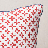 Schumacher Red 16" x 12" Emerson Pillow