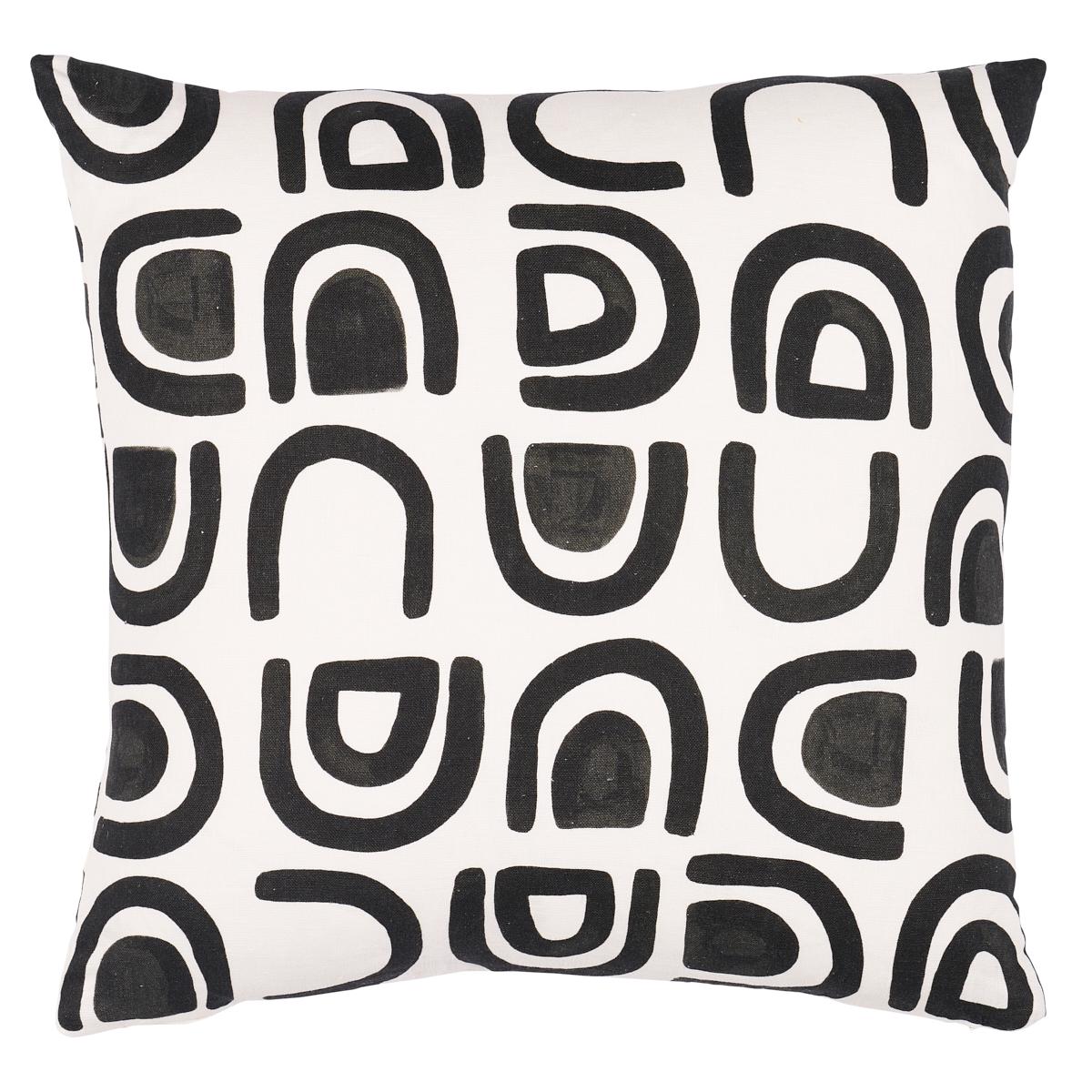 Schumacher Carbon 20" x 20" Threshold Pillow