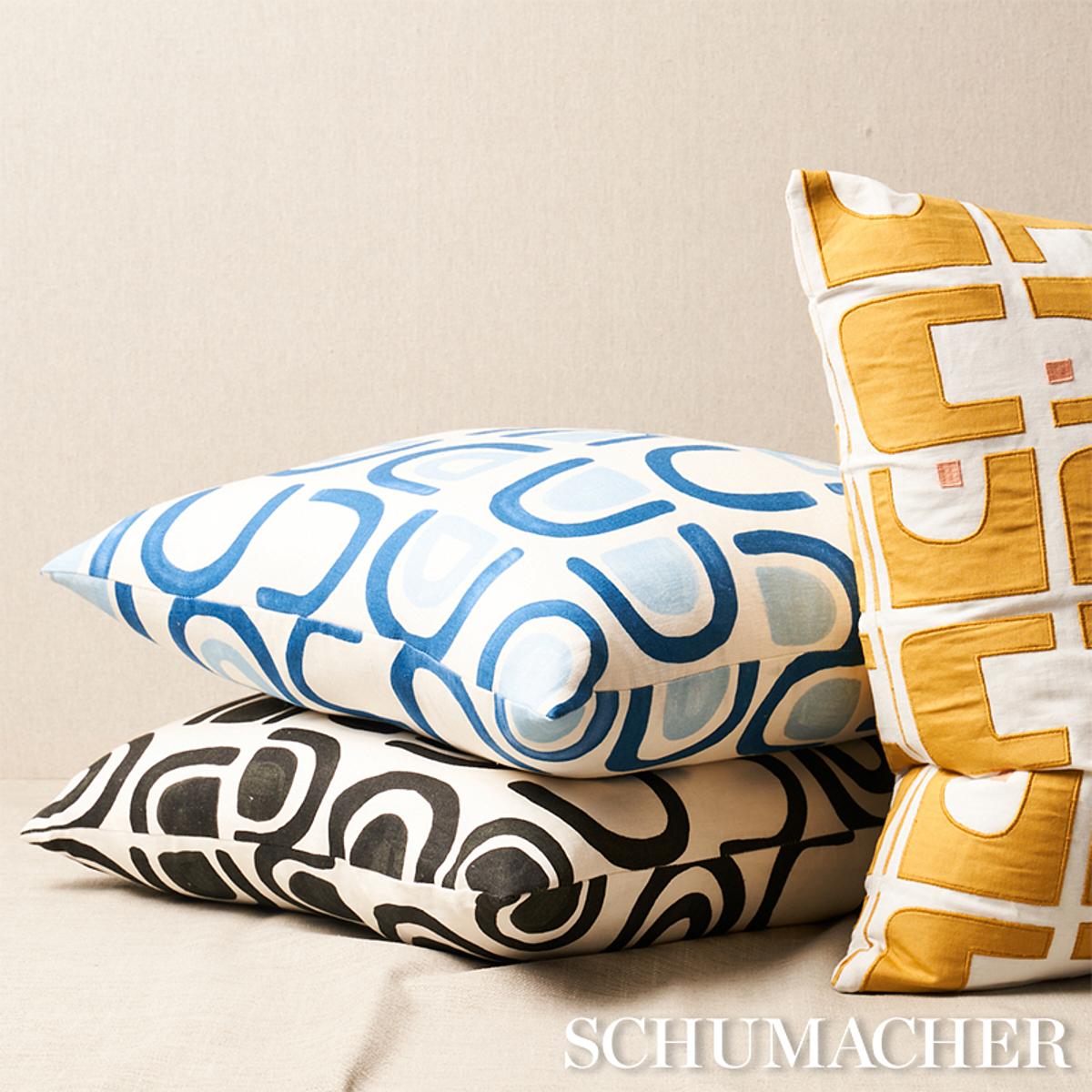Schumacher Lapis 20" x 20" Threshold Pillow