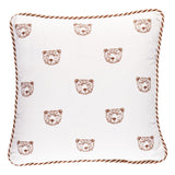 Schumacher Ivory 14" x 14" Bear Print Pillow