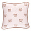 Schumacher Blush 14" x 14" Bear Print Pillow