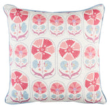 Schumacher Mulberry 20" x 20" Anjuna Floral Linen Pillow