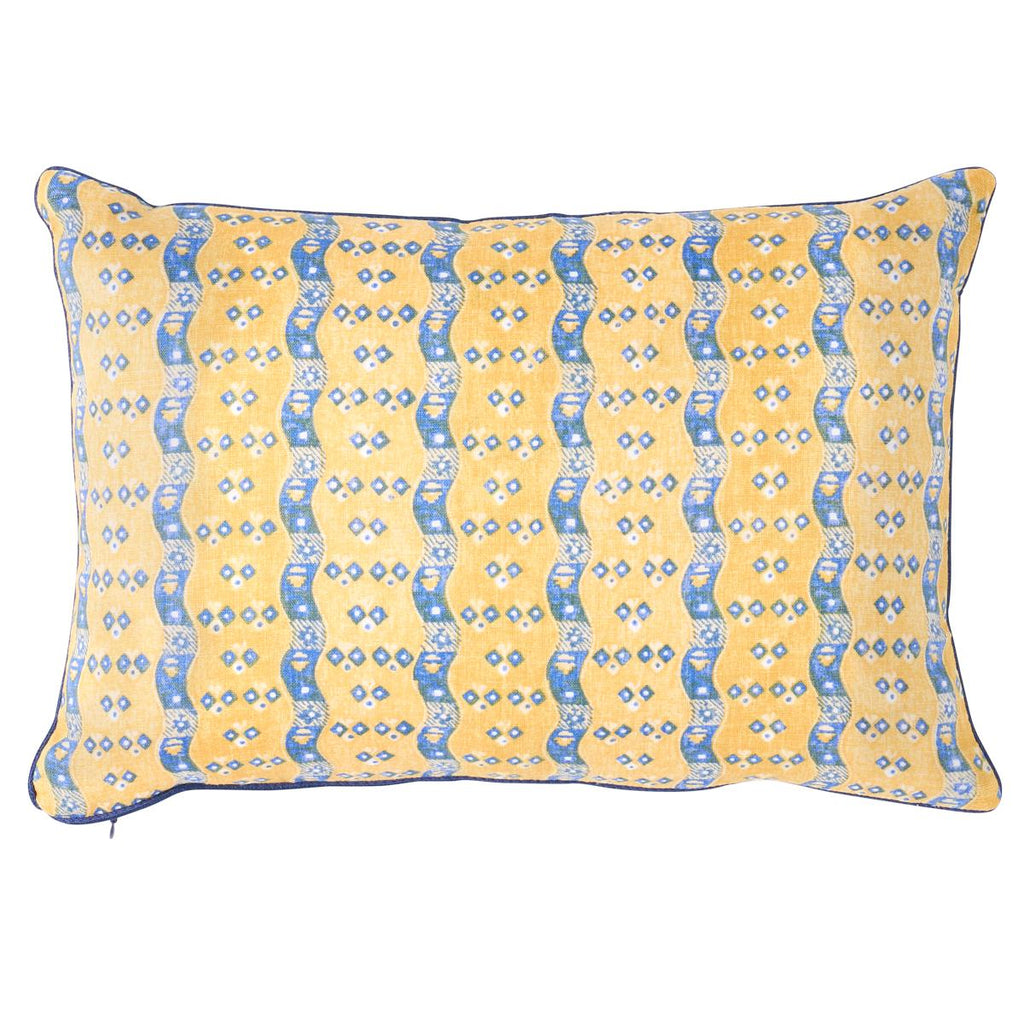 Schumacher Ottilie Stripe Yellow 16" x 12" Pillow