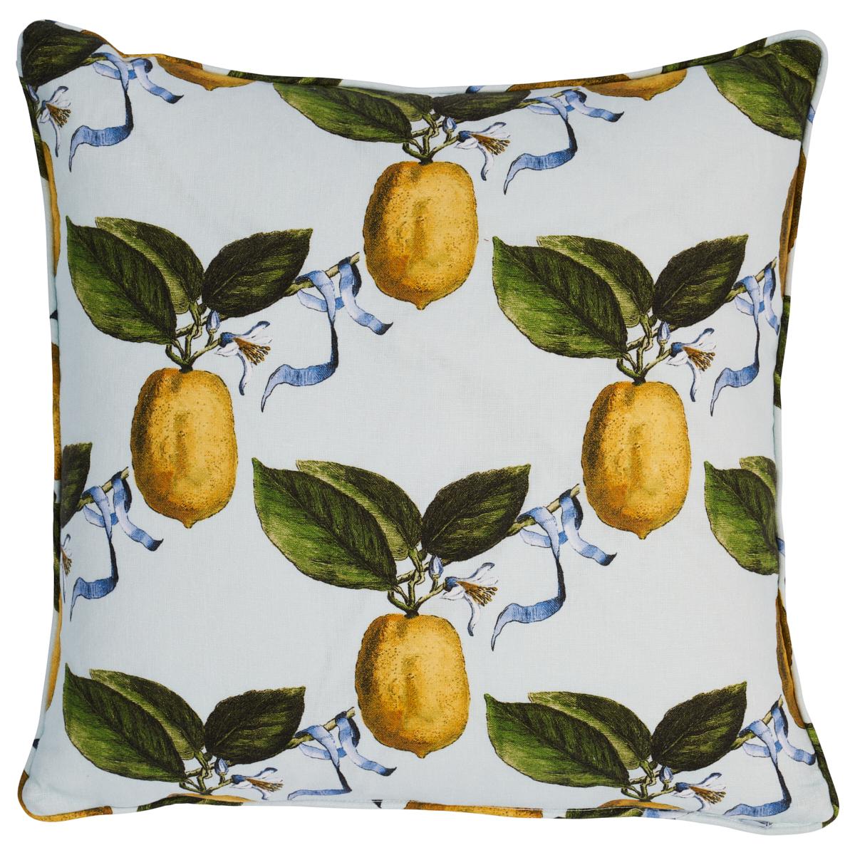 Schumacher Sky 20" x 20" Le Citron Pillow