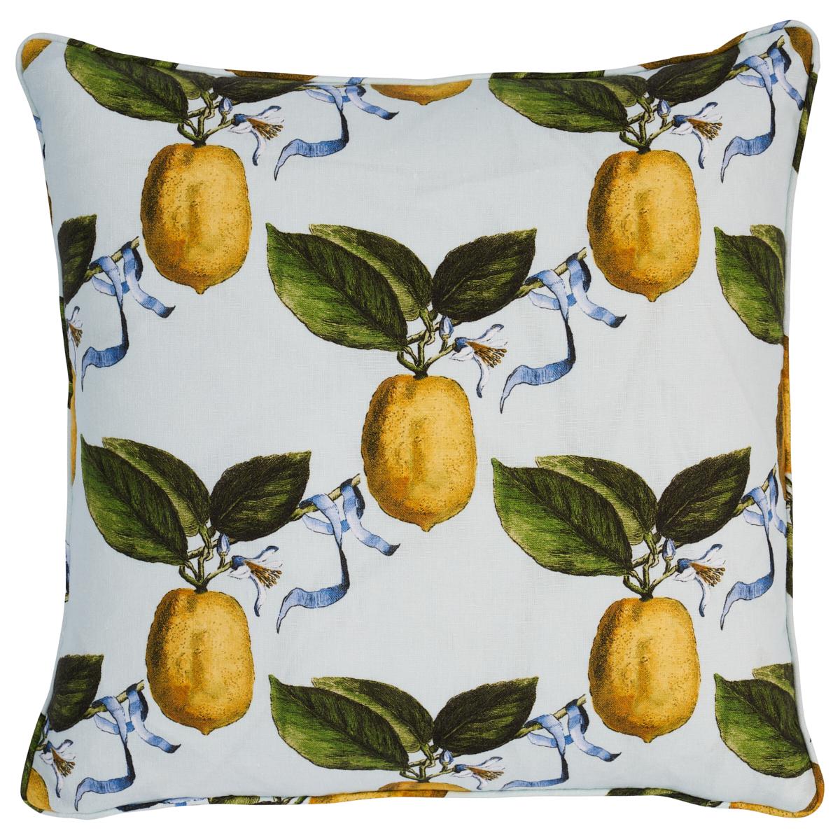 Schumacher Sky 20" x 20" Le Citron Pillow