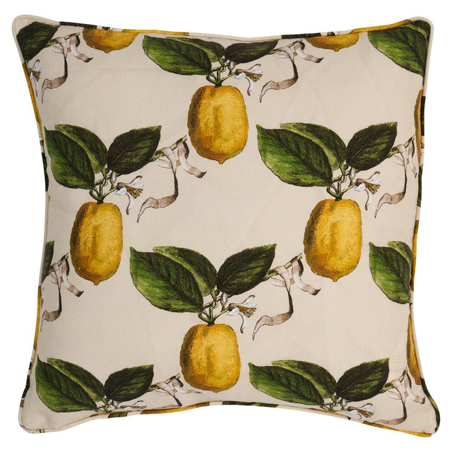 Schumacher Natural 20" x 20" Le Citron Pillow