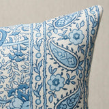 Schumacher Indigo 20" x 12" Daisy I/O Pillow